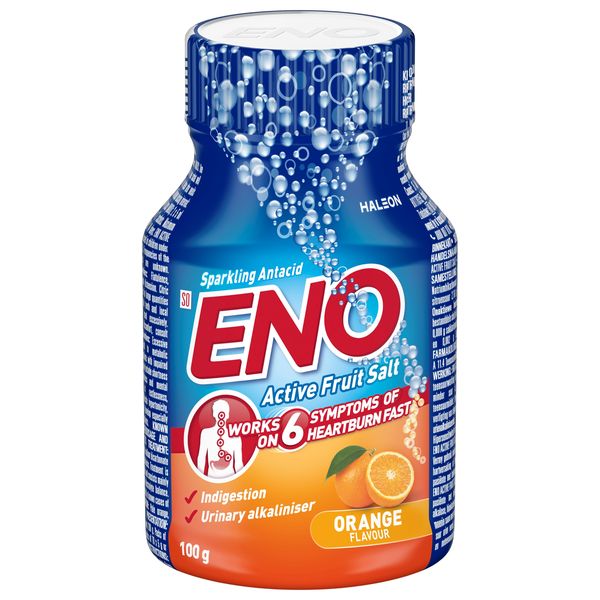 ENO Active Fruit Salt Orange 100g