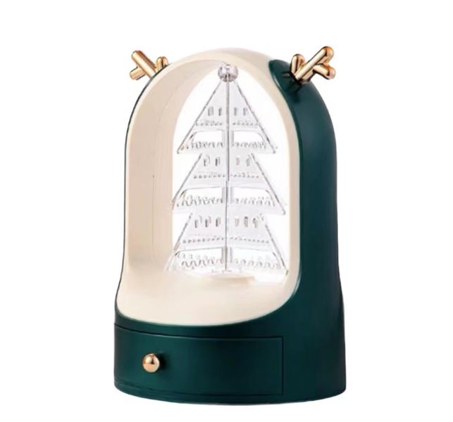 Rotatable Jewelry Holder Stand Xmas Tree Earring Tower Desktop Organizer