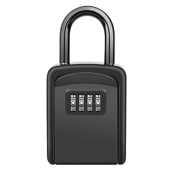 Wall Mounted Metal Key Box 4-Digit Mechanical Code Waterproof