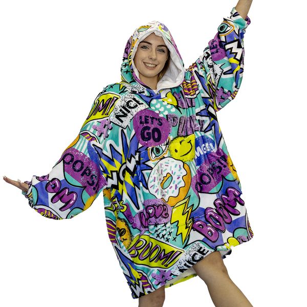 Pop Art Hoogy - Oversized Blanket Hoodie