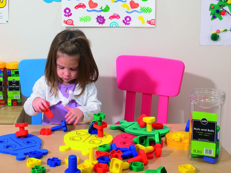 EDX Education Nuts and Bolts Bugs Boards - 36 Piece