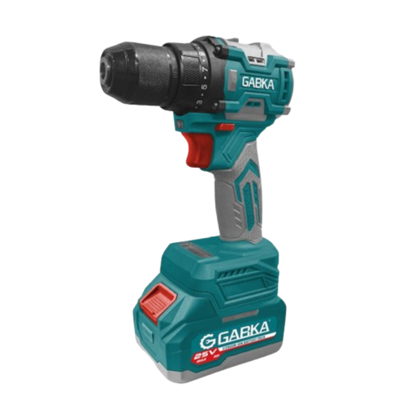 GABKA - 25V Brushless Cordless Drill Kit - Dual Lithium-Ion Batteries