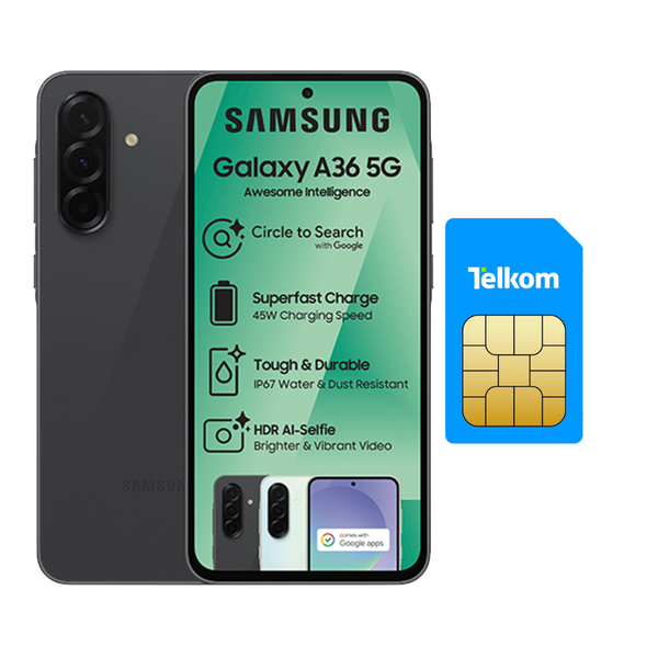 Samsung A36 5G 128gb DS + 12 Months Data 12.5GB ANYTIME + 12.5GB NIGHT OWL