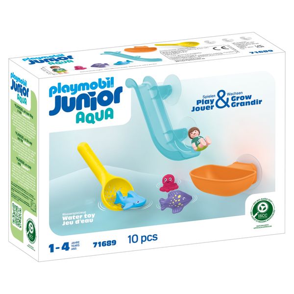 Playmobil Junior Aqua - Water Slide with Sea Animals (10 Pieces)