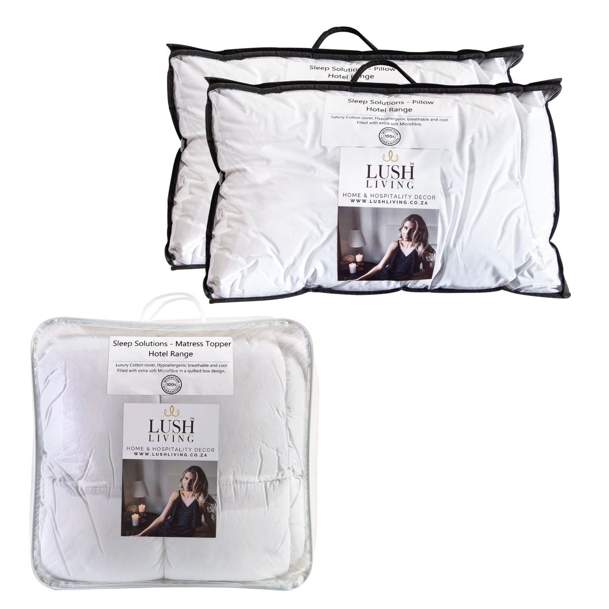 Lush Living Bedding Set 3 Piece Bundle Set 4 Queen Buy Online