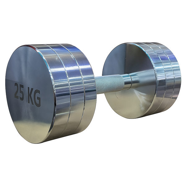 25kg Home Gym Dumbbell - Electroplated - Solid Iron