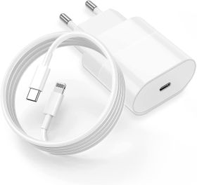 25W USB-C Power Adapter with USB-C to Lightning Cable for Iphone