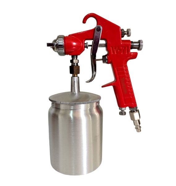 Majesta Bottom Feed Air Spray Paint Gun 600ml Aluminium Cup