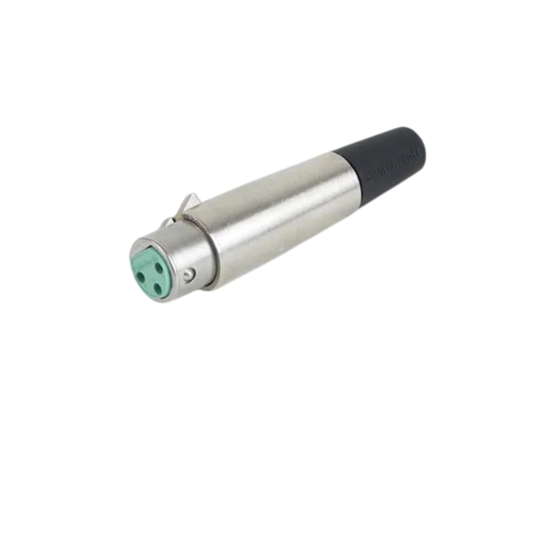 XLR-A3F 3-Pin Inline Female XLR Cable Connector with Screw Clamp