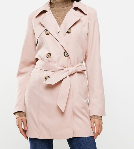 Women's ONLY Valerie Trench Coat - Adobe Rose