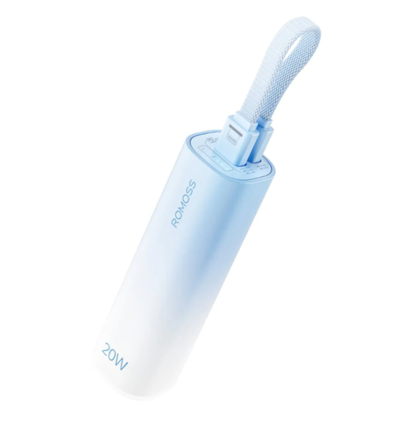 5000mAh 20W Portable Blue Mini Power Bank