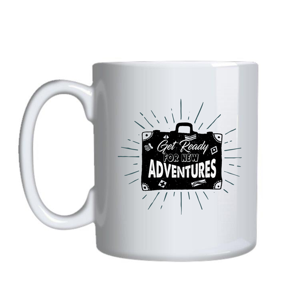 Get Ready Mugs for Adventure Lovers Funny Trendy Graphic Cup Present 013