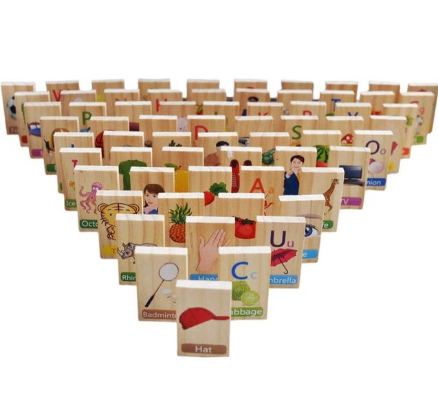 Domino (100 Pieces) English Alphabet