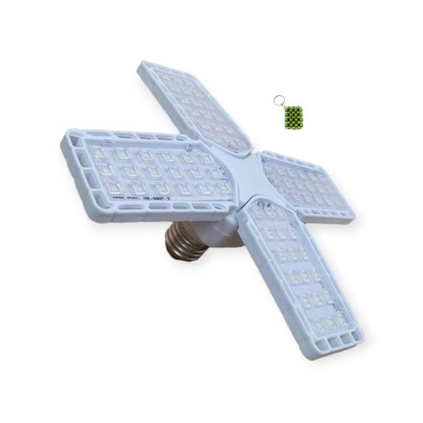 FA-04 E27 Foldable 4 Leaf Bulb Light + Key Chain