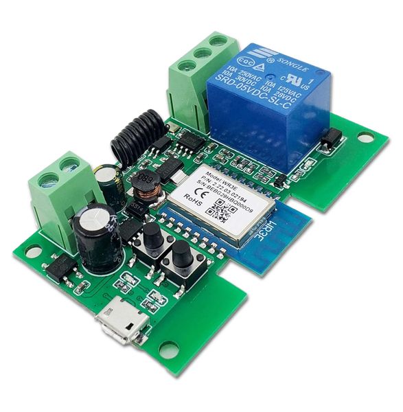 WiFi Inching Selflocking Relay Modules Momentary Switch RF Remote Control