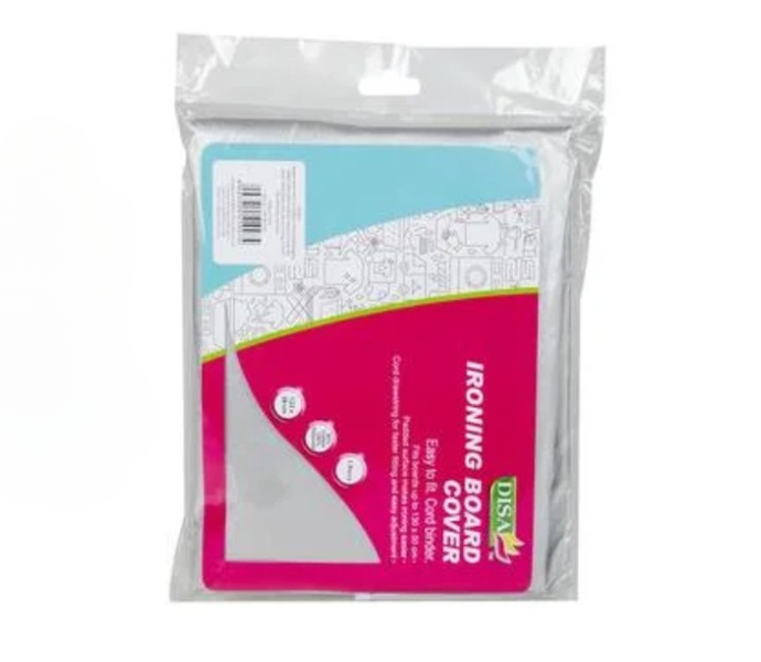 Quick-Fit 130x50 cm Ironing Board Cover with Tight Drawstring