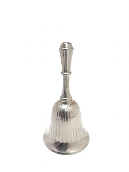 Brass Hand Bell Silver Plated - Set of 2
