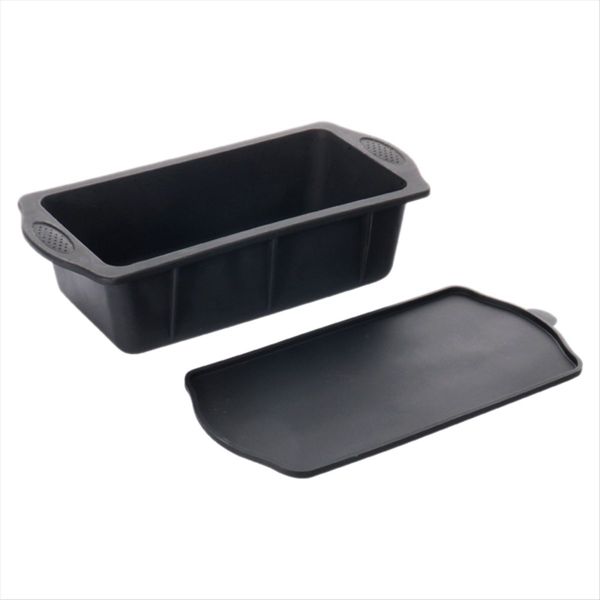 Black Silicone Ice Bath Ice-Cube Mold+Lid Reusable Ice-Cube Mold