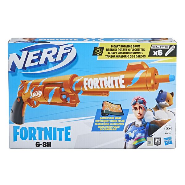 Nerf- Fortnite 6-SH - 6-Dart Rotating Drum Blaster