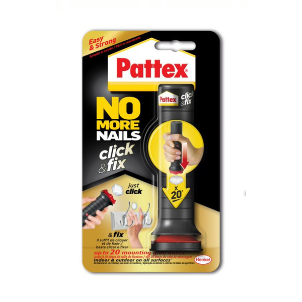 Pattex - No More Nails - Click and Fix - 30g - Bulk Pack of 2