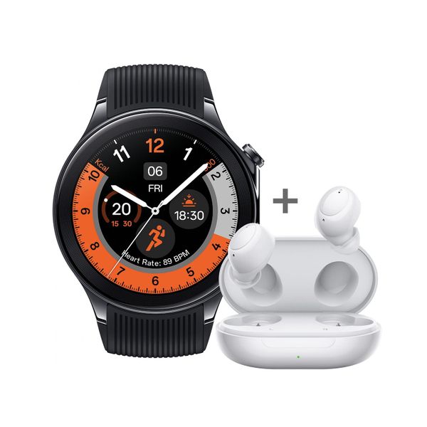 Oppo Watch X Black BT with Platinum Black Strap + Enco Buds