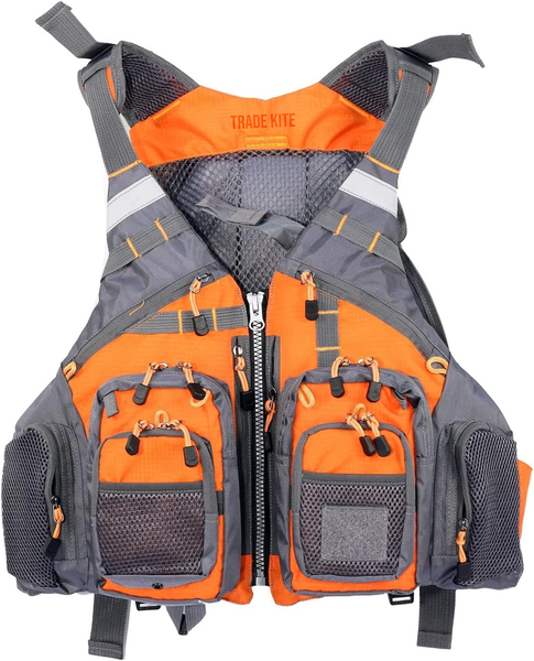 Trade Kite Fly Fishing Vest - Lightweight | Multi-Pockets &amp; Adjustable Fit