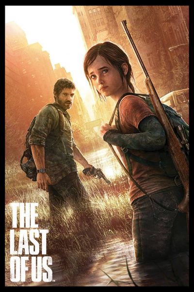 Playstation (The Last of Us) Poster with Black Frame