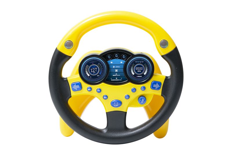 Driver Baby Steering Wheel with Music Yellow