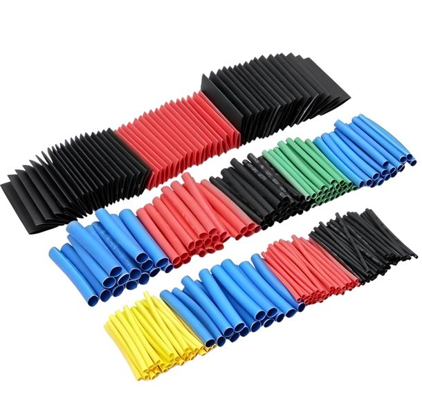 Heat Shrink Tubing Wire Cable Sleeve Kit 164 Piece