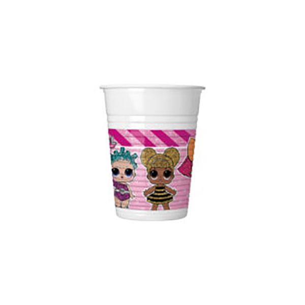 Lol Glitterrati Plastic Cups 200 Ml