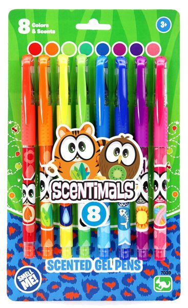 Scentimals Stationery 8 Scented Gel Pens