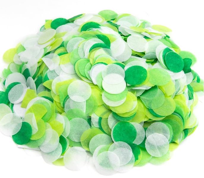 Christmas green table confetti mix