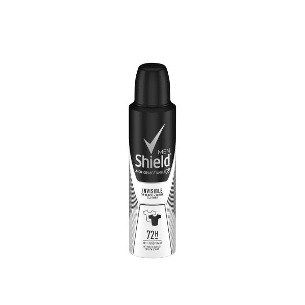 Shield Anti Perspirant Men Invisible Black &amp; White - 6 x 150ml