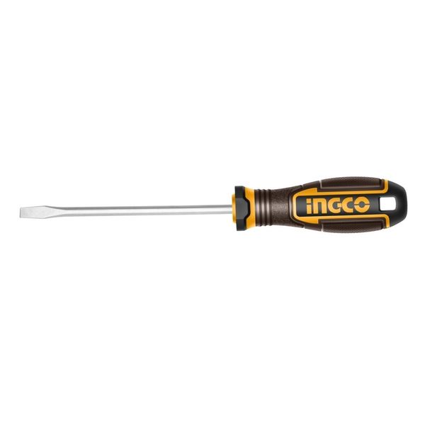 Ingco - Magnetic S2 Slotted Screwdriver (4 × 100 mm) - HSDSL4100