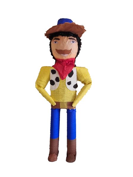 Blue &amp; Yellow Cowboy Pinata