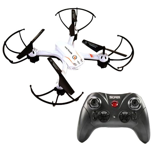 Mini RC Drone Quadcopter with Remote - White &amp; Black
