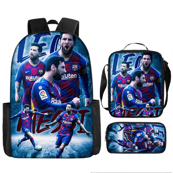 Bag, Lunch Box &amp; Pencil Case Messi image