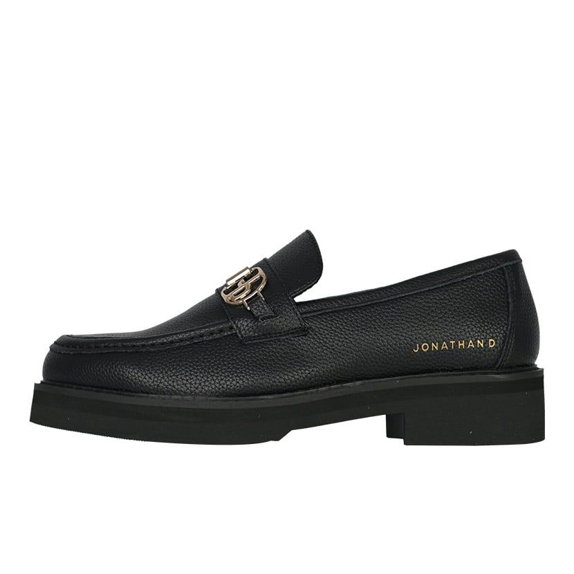 Jonathan D - J Winstony Buckle Loafer PU Leather Men's Shoe - Black ...