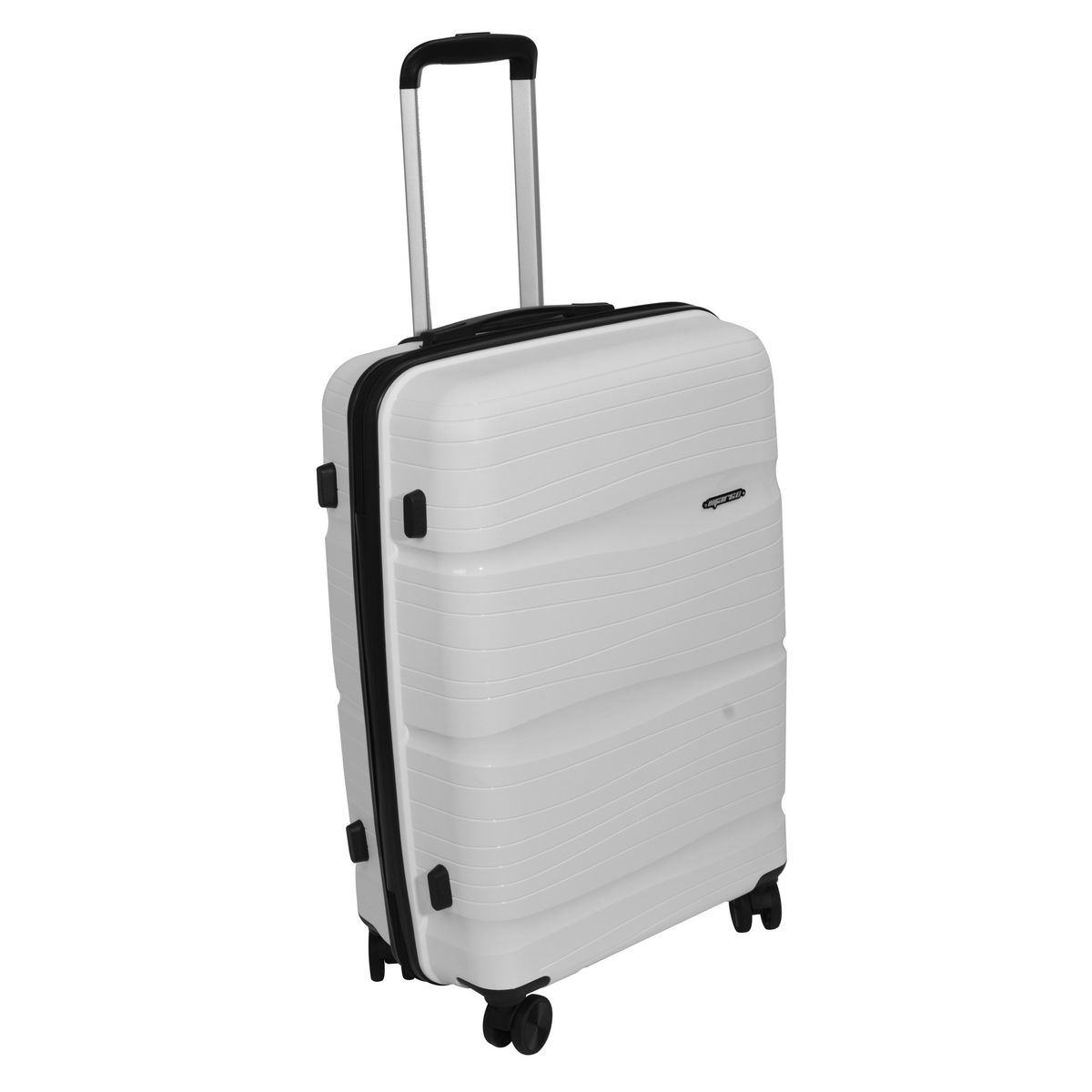 Marco Odyssey Light & Strong Polypropylene 24-inch Luggage Bag - White