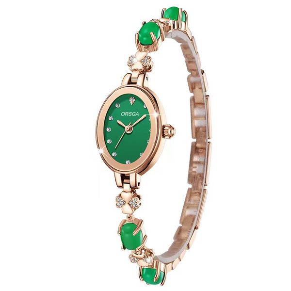 ORSGA Chalcedony Chain Women's Watch Waterproof Luxury Diamond Bracelet Wat