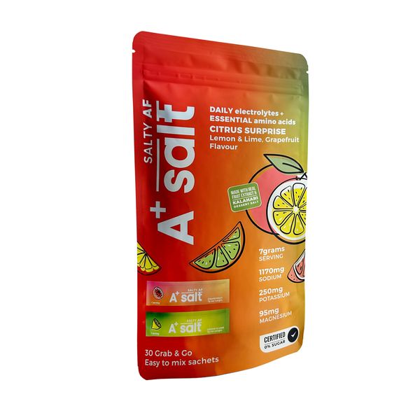 Primal Wellness-A+SALT - Electrolytes with Amino Acids- Orange &amp; Lemon|Lime