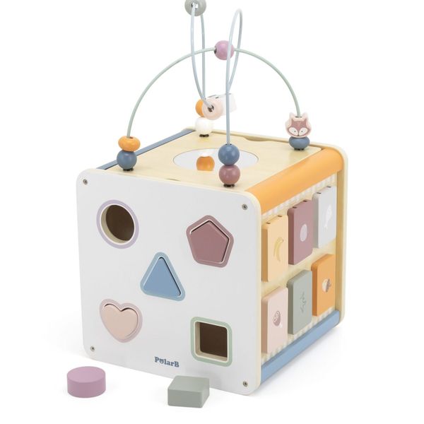 PolarB 8-in-1 Activity Cube (Wooden)