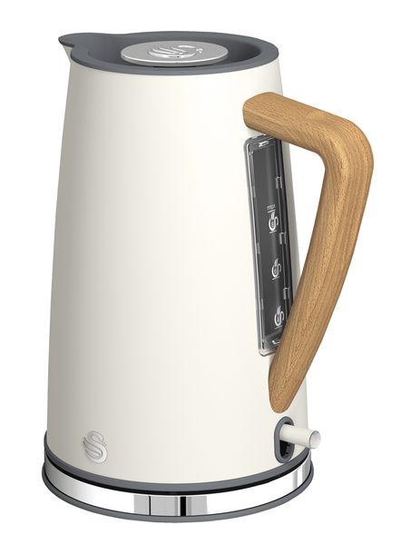 Swan Nordic White 1,7 Litre Stainless Steel Cordless Kettle