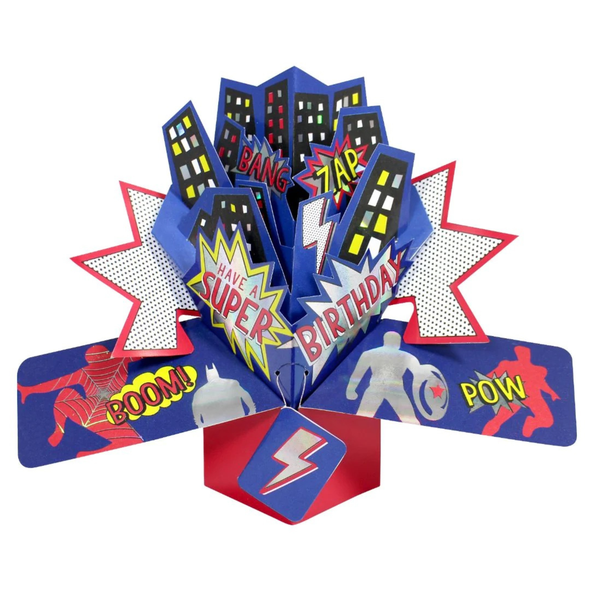 3D Pop-up Card - Birthday - Super Hero