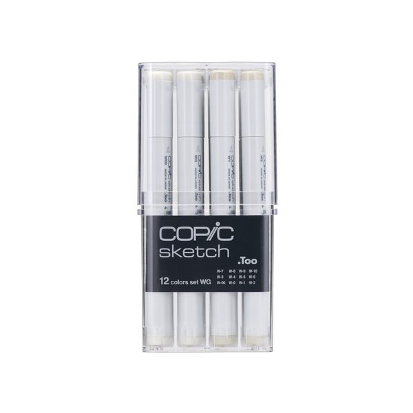 Copic Sketch 12 Piece Set Warm Gray