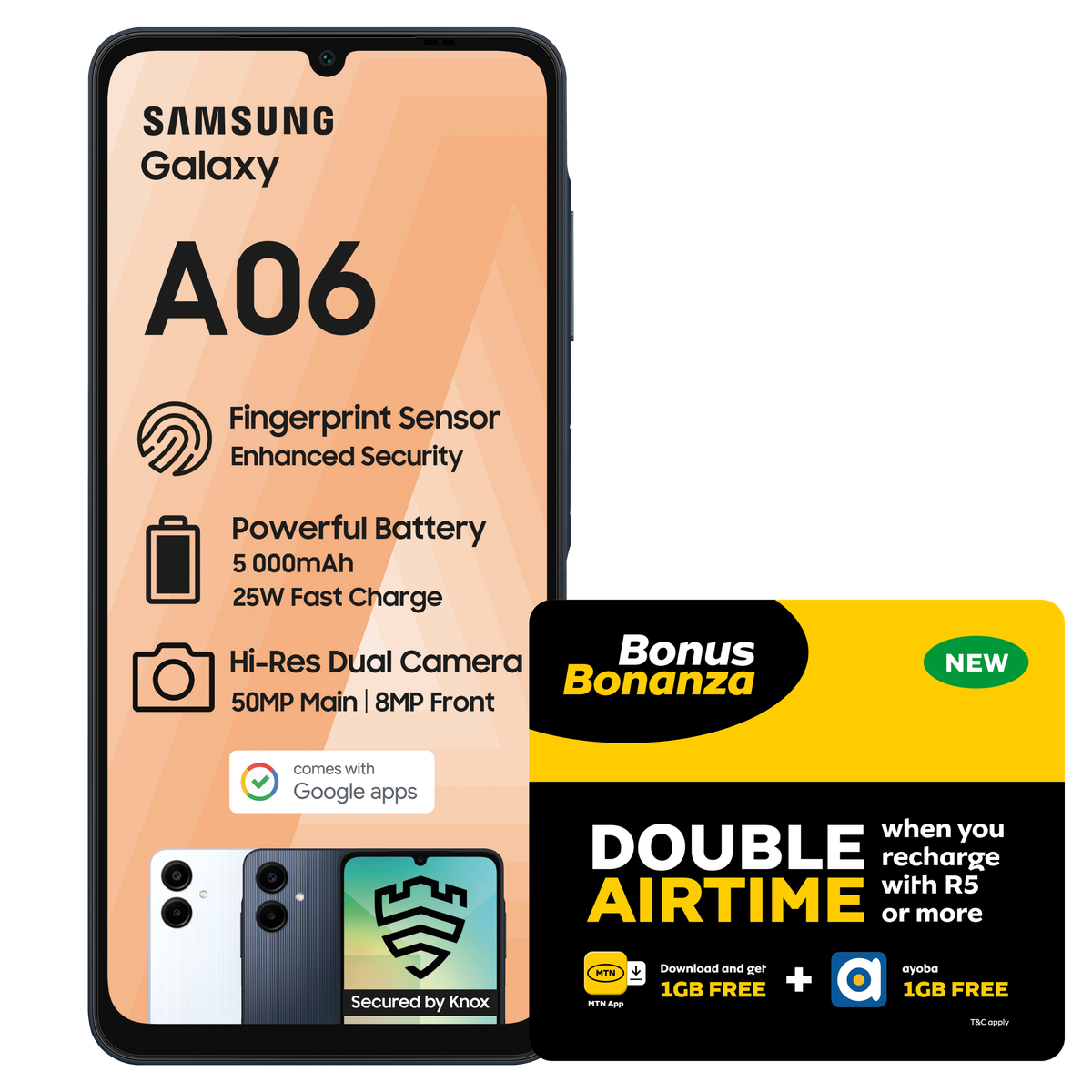 Samsung Galaxy A06 64GB Dual Sim - Light Blue + MTN SIM KIT & LTE Device Promotion