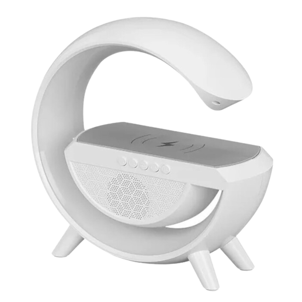 LED Table Lamp with Wireless Charger Speaker