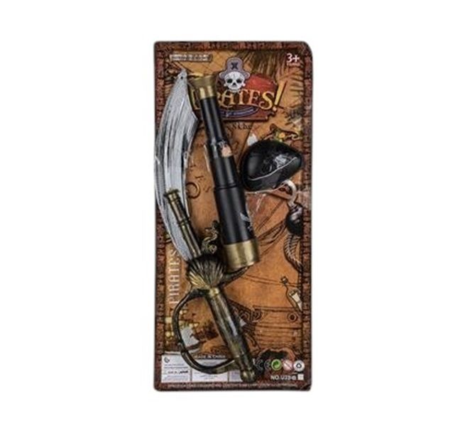 3 Piece Boys Pirates Sword Playset x 2