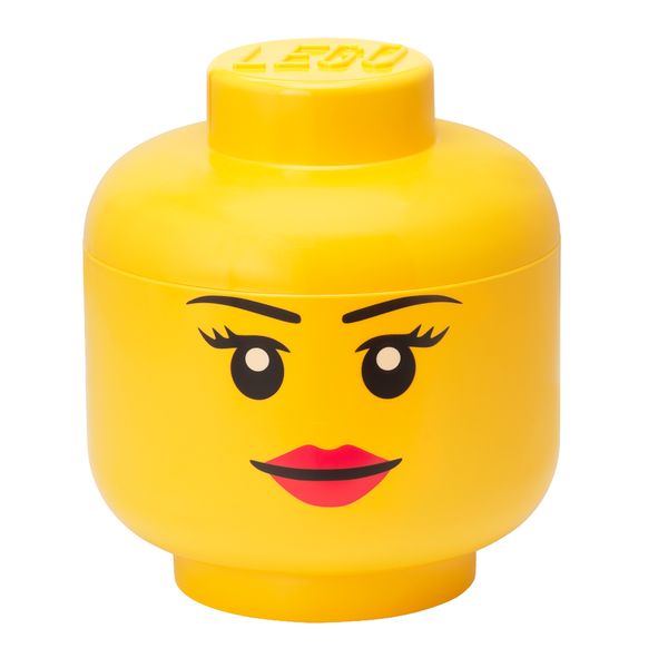 LEGO Storage Head Large - Girl (27cm Tall)