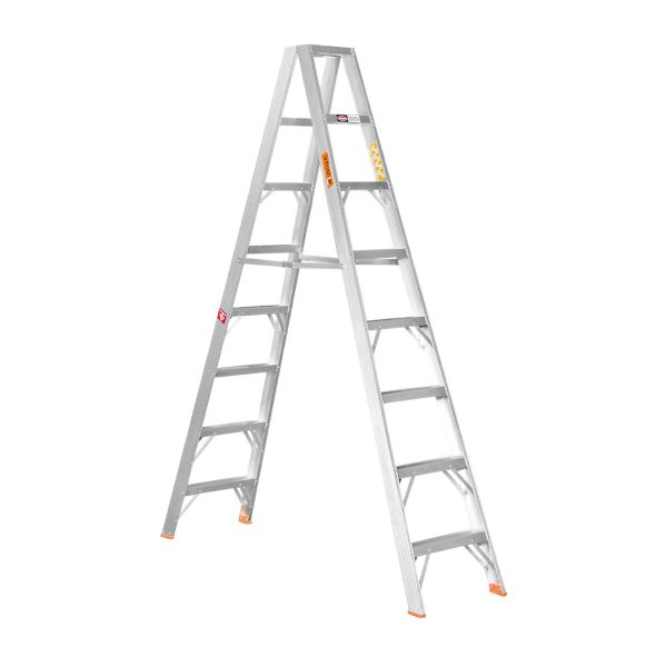 Mundo - 8 Step Ladder Double Sided - Aluminium - SANS Approved